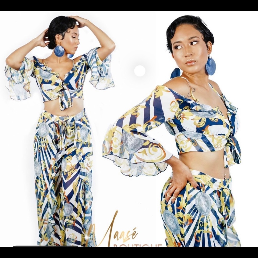 Vacay Bae 2 piece Pant Set